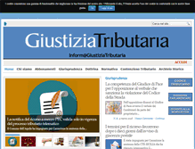 Tablet Screenshot of giustiziatributaria.it